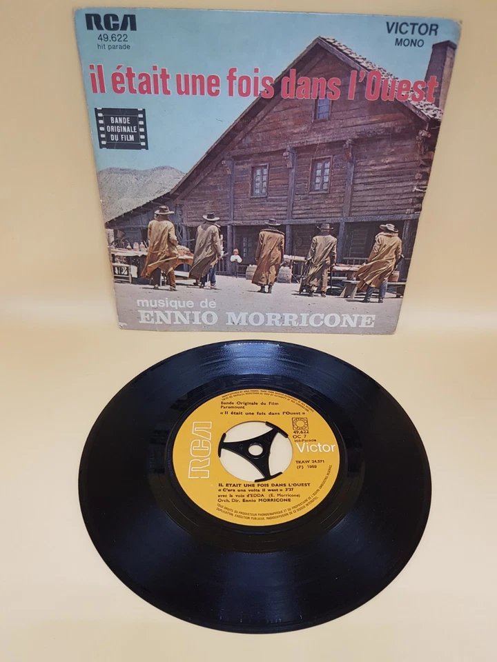 Ennio Morricone Il Etait Une Fois Dans L'Ouest 7" Vinyl Once Upon A Time In West - Image 1 of 2
