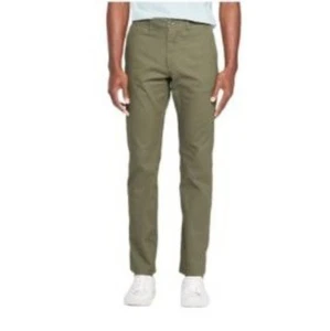 Goodfellow & Co Slim Tech Chino Pants Mens Size 42 X 36 Tan New Stretch - Picture 1 of 14