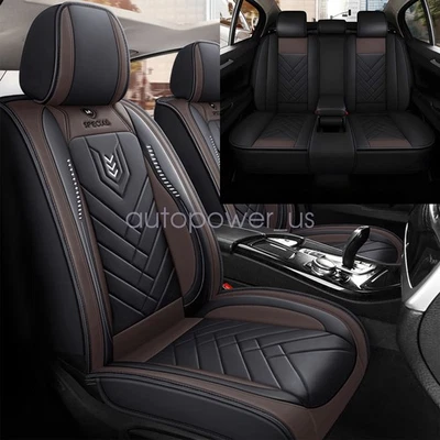 Full Set For Honda Accord 2008-2012 Car 5-Seat Cover Faux Leather Cushion Covers - Image 1 of 4