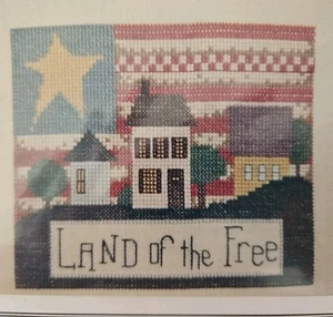 Mosey ‘n Me LAND OF THE FREE Patriotic Counted Cross Stitch Pattern #183 - Picture 1 of 4