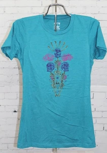 Rome After Life S/S T-Shirt Tee Women's Medium Teal - Picture 1 of 1