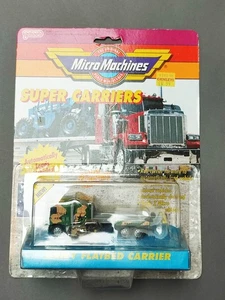 1990 GALOOB MICRO MACHINES - 6528 SUPER CARARMY FLATBED CARRIERS FACTORY SEALED - Picture 1 of 8