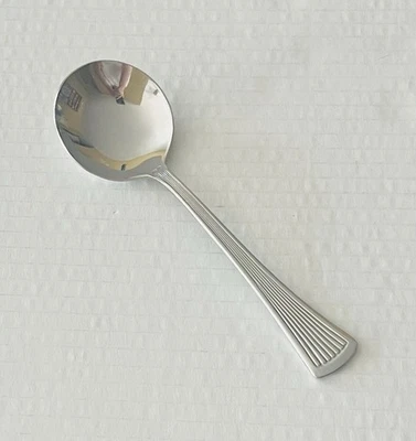 Colher de sopa Walco aço inoxidável Bosa Nova tigela redonda brilhante  - Imagem 1 de 4