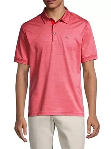 Tommy Bahama San Raphael Polo Shirt Men's XXL Pink Plumeria Melange $99 NWT - Picture 1 of 8