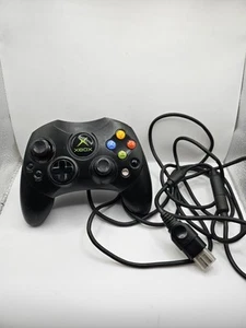 Controlador negro tipo Xbox S original de fabricante de equipos originales de Microsoft con cable separable - Imagen 1 de 3