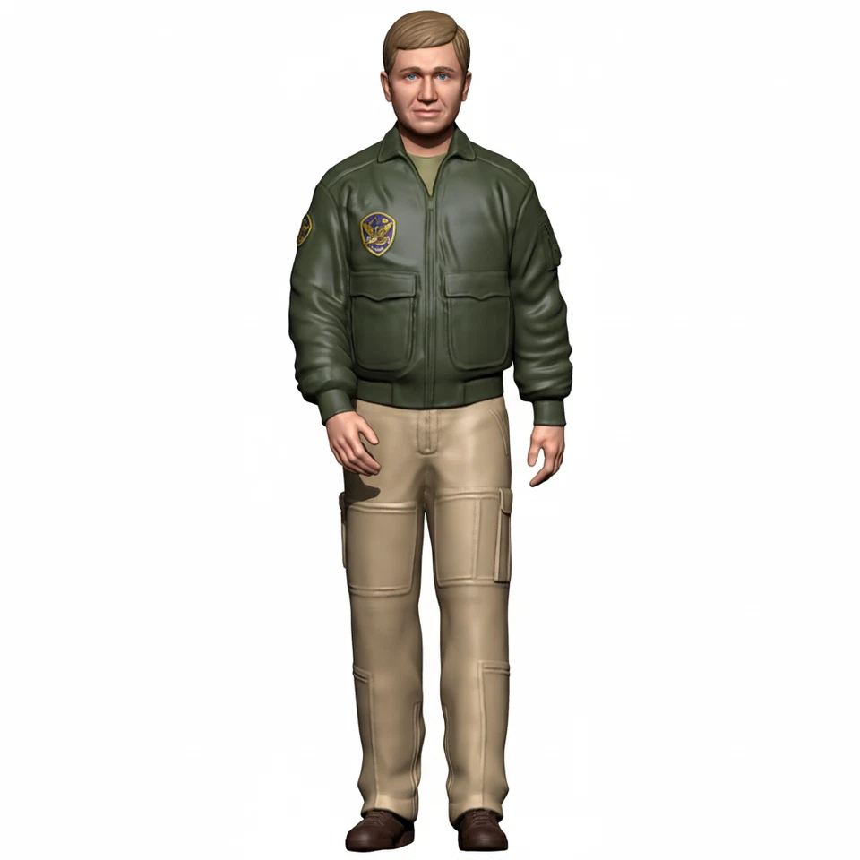 1/18 1/35 1/43 1/64 1/87 Jacket Man Scene Props Figure Model For Cars Vehicle - Image 1 of 1