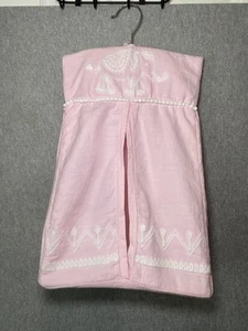 Levtex Baby Diaper Stacker Pink Elephant Design - Picture 1 of 14