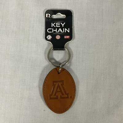 Rico Arizona Wildcats Men’s Basketball Brown Leather Key Chain - Image 1 of 3