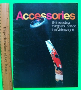 1974 VOLKSWAGEN ACCESSORIES 20-pg COLOR CATALOG Brochure THE THING Beetle CAMPER - Picture 1 of 13