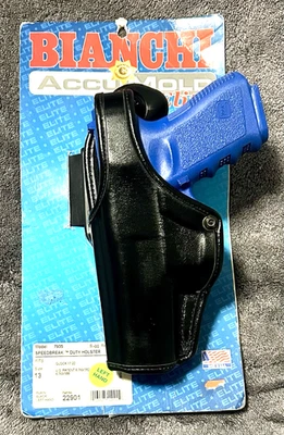 BIANCHI BLACK SPEEDBREAK DUTY HOLSTER - LH GLOCK  17 & 22 9MM & .40 SW AUTOMATIC - Image 1 of 4