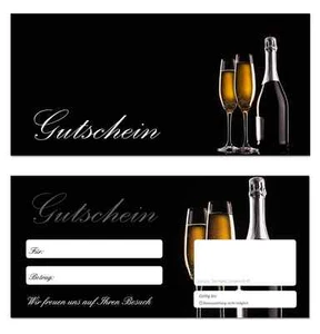 100 x Geschenkgutscheine (Sekt-650) Feier Wein Jubiläum Gastronomie Gutscheine - Bild 1 von 1