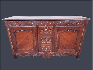 CREDENZA LUIGI XV PROVENZALE IN MASSELLO INTEGRA EPOCA XVIII SECOLO RESTAURATA - Foto 1 di 20