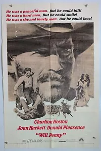 Will Penny Original 1sh Filmplakat Charlton Heston Joan Hackett Lee Majors - Bild 1 von 1
