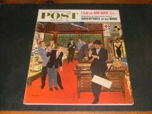Saturday Evening Post Apr 26 1958 Adv Of The Minds, I Call On Bob Hope ID:9183 - Picture 1 of 1
