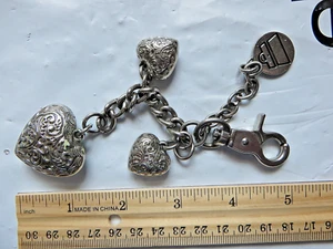 Charm Hearts Keychain Key Chain Ring Keyring fob personalized KATHY - Picture 1 of 2