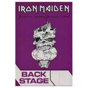 Iron Maiden Seventh Son of a Seventh Son 1988 Back Stage Pass Rare Maiden - Picture 1 of 4