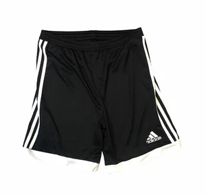 B43) adidas Unisex-Child Shorts, Black/White, Size Large - Picture 1 of 4