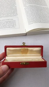Vintage Cartier rectangle red jewelry presentation box, c.1920s - 1950s (empty) - Picture 1 of 14