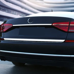 For VW Passat 2016-2020 Chrome Rear Trunk Tailgate Door Lid Cover Trim Strip 2PC - Picture 1 of 8