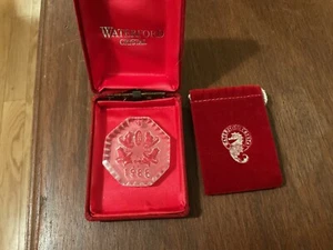 Waterford Crystal 1988 Five Golden Rings Ornament 12 Days Of Christmas - Picture 1 of 5