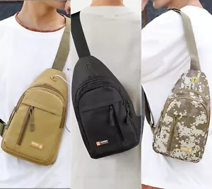 Men Backpack Tactical Sling Bag Chest Shoulder Fanny Pack Crossbody Sport Travel - Picture 1 of 28