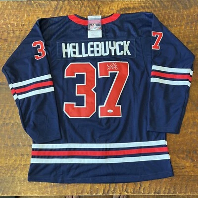 Connor Hellebuyck Signed Winnipeg Jets Jersey JSA Coa Autographed - Image 1 of 4