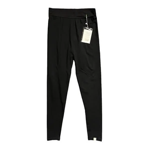 Black Sweatpants Stretch NEW High Rise Athleisure Casual Lounge wear Comfy - Picture 1 of 8