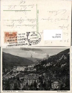 91142,Baden bei Wien Helenental Rauhenstein 1930 - Picture 1 of 1