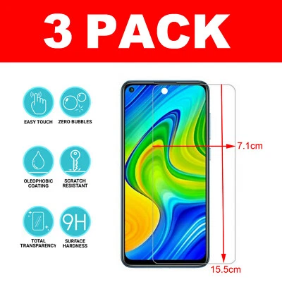 For Xiaomi Redmi Note 9 / 9T Tempered Glass Screen Protector - CRYSTAL CLEAR - Image 1 of 4