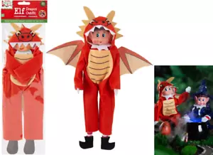 Elf Doll Red Dragon Costume Elves Behaving Badly Clothes Advent Christmas Dolls - Picture 1 of 1