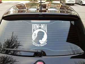 POW MIA Prisoners of War You are Not Forgotten Vinyl Decal All colors and sizes - Picture 1 of 11