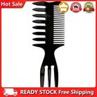 Men Vintage Oil Hair Comb Retro Back Hair Beard Wide Tooth Fork Combs (05)