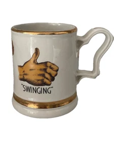 Taza Prince William Ware con adornos de oro de 22 quilates Norman Vaughan oscilante muy dudoso - Imagen 1 de 4