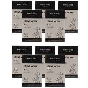Henna 100% Pflanzenhaarfarbe - Haarfärbemittel für schwarzes Haar - 10St. 90g - Bild 1 von 6
