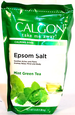 1 Calgon Take Me Away Calming Soak Epsom Salt Mint Green Tea Soothes Aches Pains
