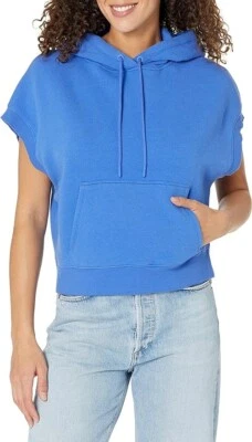 Sudadera con Capucha UGG Jessikah Para Mujer Sin Mangas con Bolsillo Frontal Algodón Modal Talla XL Azul Foto 1 de 4