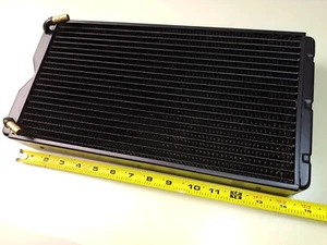 Cooling Radiator Heat Exchanger Water to Air 15"x8"x2" barbed - Foto 1 di 9