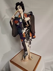 Vintage Japanese Samurai Warrior Doll Made By Kyugetsu 17" - Picture 1 of 7