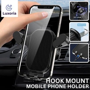 Universal Hook Car Holder Mount Stand Bracket Air Vent Mobile Phone Clip Cradle - Picture 1 of 10
