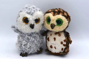 TY Beanie Boos 6" OWLETTE & SAMMY il Gufo Peluche Peluche Giocattolo - Foto 1 di 3