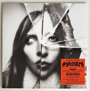 LADY GAGA * MAYHEM * HMV EXCLUSIVE LIMITED ALTERNATE ART 2x YELLOW VINYL * BN&M! - Picture 1 of 5