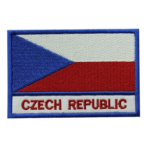 Czech Republic Country Flag Patch Iron On Patch Sew On Badge Embroidered Patch - Picture 1 of 1