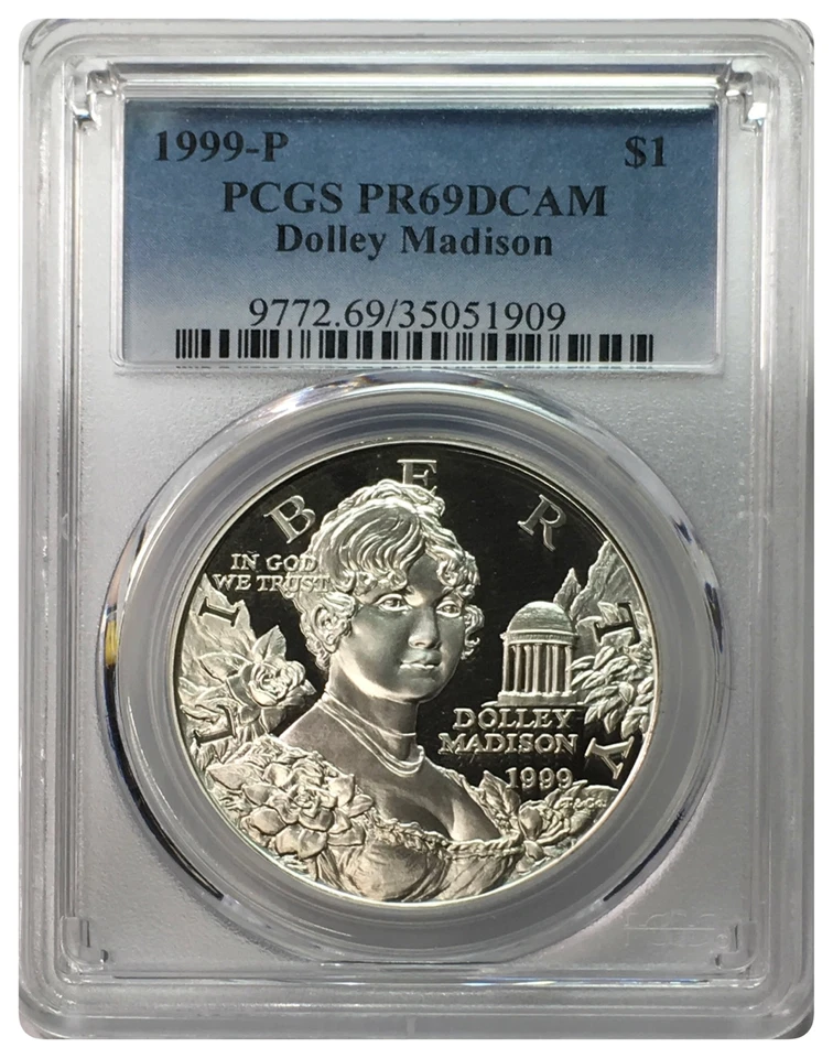 1999-P PCGS PR69DCAM Dolley Madison Commemorative Dollar (New PCGS Label) - Image 1 of 1