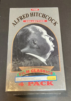 Sealed Alfred Hitchcock 4 VHS Set Sabotage 39 Steps Secret Agent Lady Vanishes - Image 1 of 4