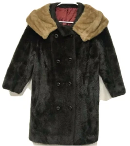Vintage International Ladies Garment Workers Union Faux Fur Coat Woman's 10 - Bild 1 von 8