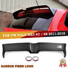 Cabon Look For Vw Polo Mk5 6R 6C Gti R Otg Style Rear Roof Boot Spoiler 09 2017