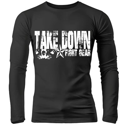 Takedown Fight Gear Stryker mma ufc venum tapout Adult Rash Guard Compression T - Image 1 of 4