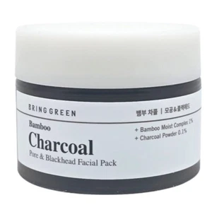 Bring Green Bambuskohle Pore & Mitesser Gesichtspackung 100ml Abwaschmaske - Bild 1 von 1