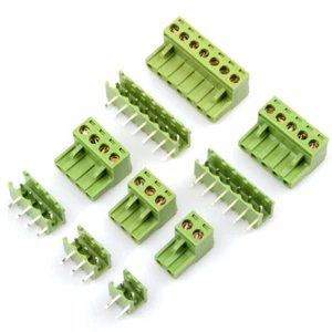 KF2EDG 5.08MM Terminal Block Screw Connector Female+Right Angle Pin Kits 2P-20P - Picture 1 of 3