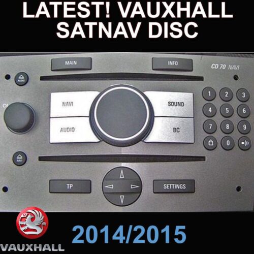 CD 70 DVD 90 SATNAV DISC, VAUXHALL ASTRA, CORSA, VECTRA, ZAFIRA GB UK NAVIGATION